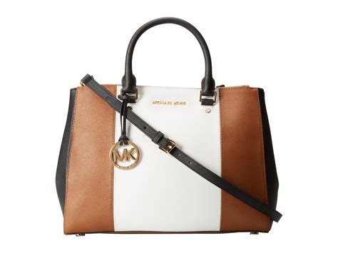 michael kors sutton large white|Michael michael kors sutton center stripe large satchel optic white .